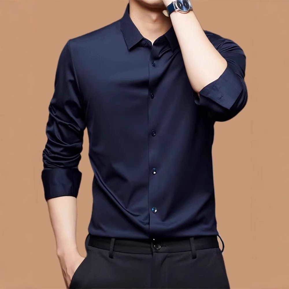 Seamless High Elastic Long Sleeve Anti-wrinkle Shirt