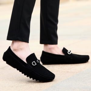 Men's Slip-on Cowhide Business Casual Leather Shoes